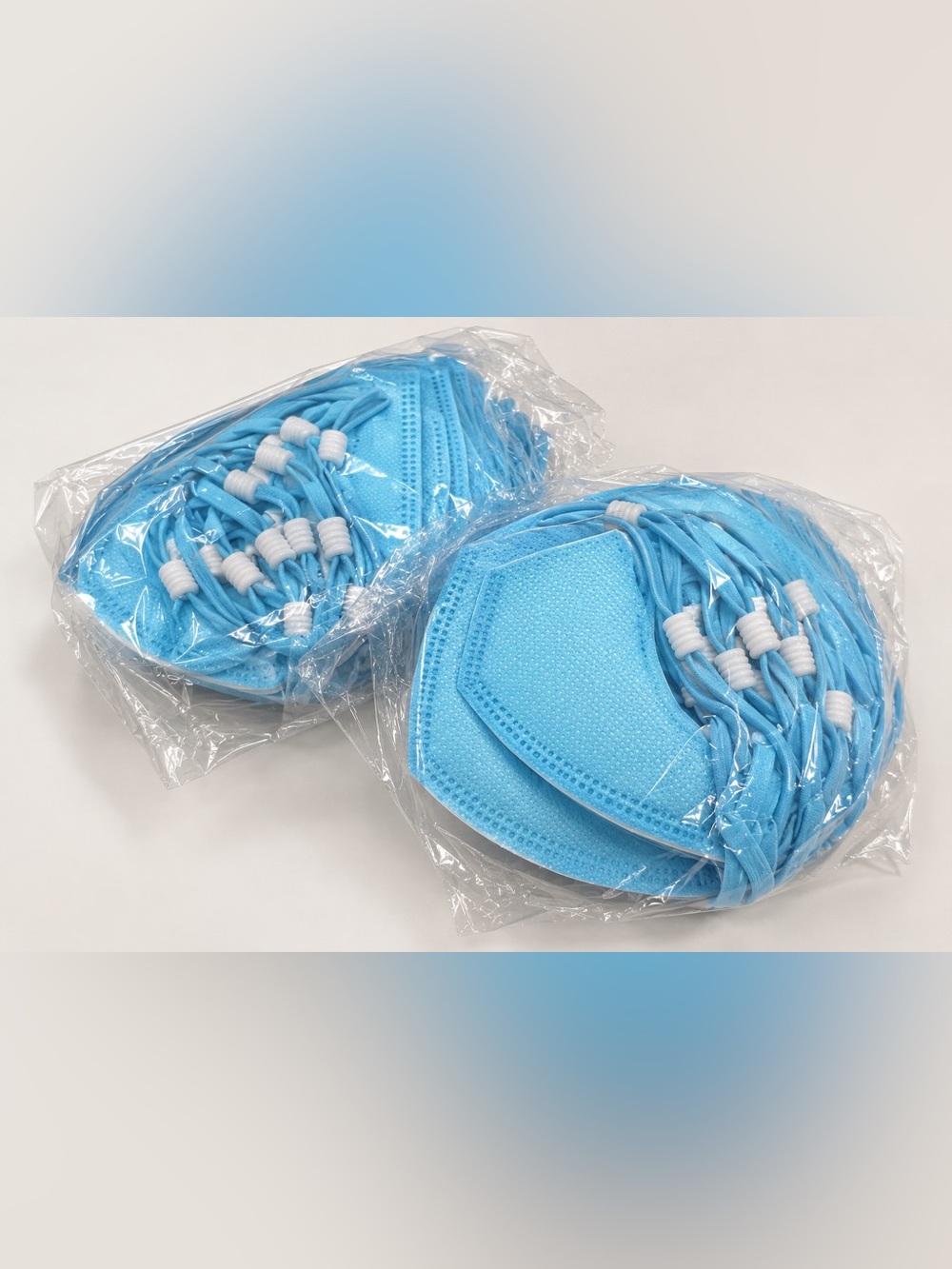 Disposable Light Blue Protective Face Masks - 2 Pack